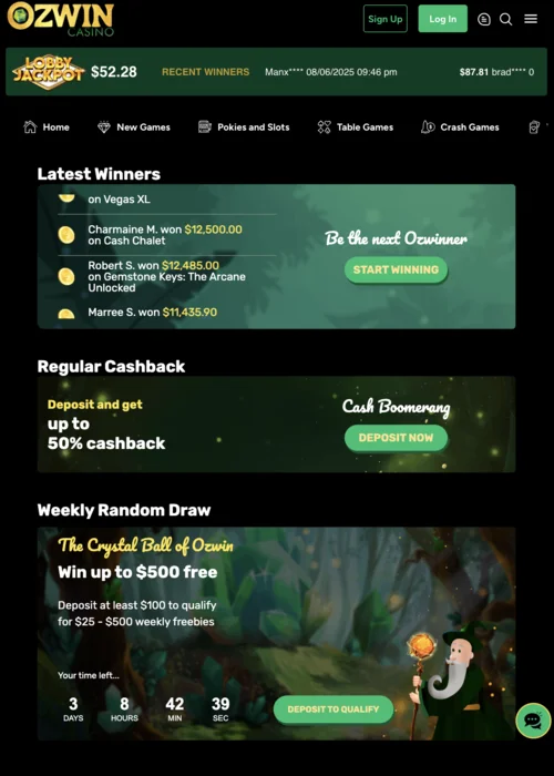 >Online Ozwin Casino