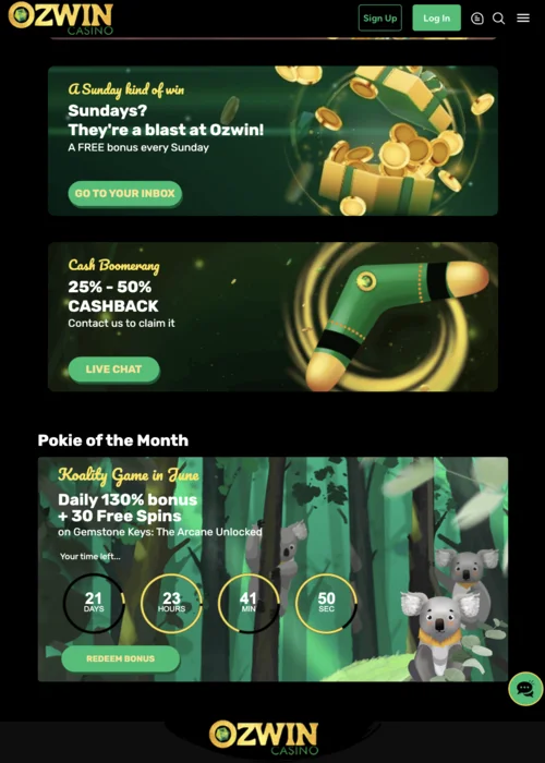 >Exclusive Bonues Ozwin Casino